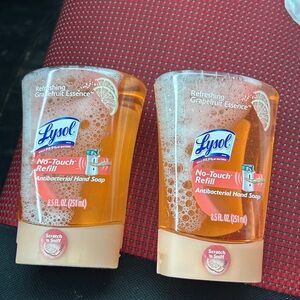 Lysol No-Touch Hand Soap System Refill 2pack grapefruit essence Exp 10/2015